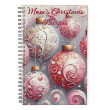 Navidades personalizados Recipe Book Ornament Art