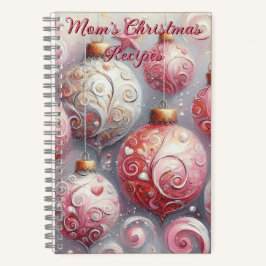 Cuaderno Navidades personalizados Recipe Book Ornament Art