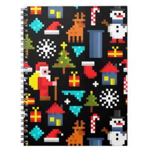 Cuaderno Navidades Pixel