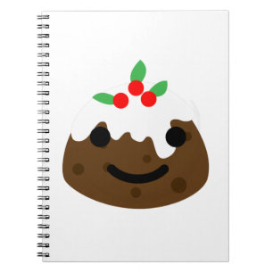 Cuaderno navidades pudding emoji
