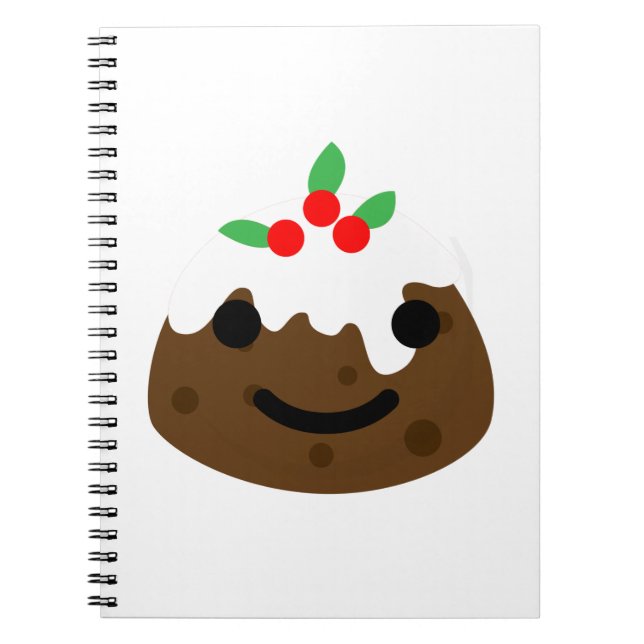 Cuaderno navidades pudding emoji (Frente)