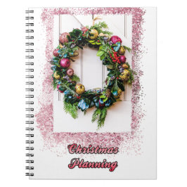 Cuaderno Navidades que planean el bloc de notas de Pastel W