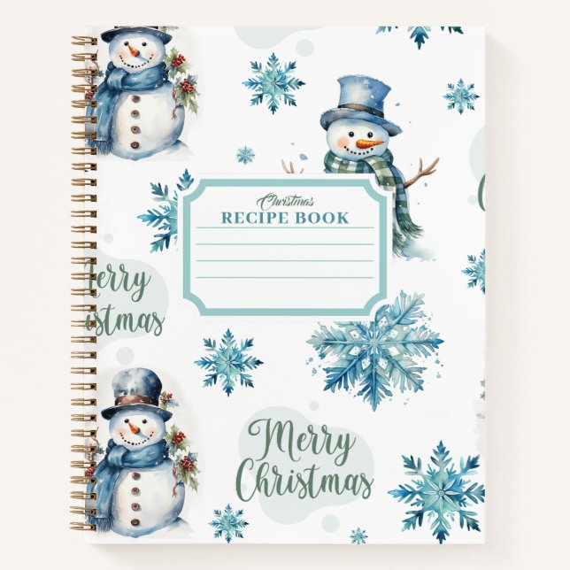 Cuaderno Navidades Receta Snowman (Anverso)
