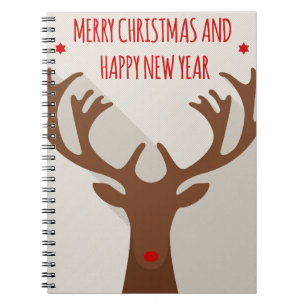 Cuaderno Navidades reno cadera fresca elk moderno