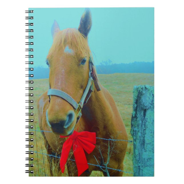 Cuaderno navidades retro Caballo (Frente)