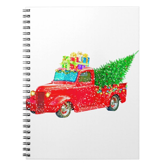 Cuaderno Navidades Retro Car Holiday (Frente)