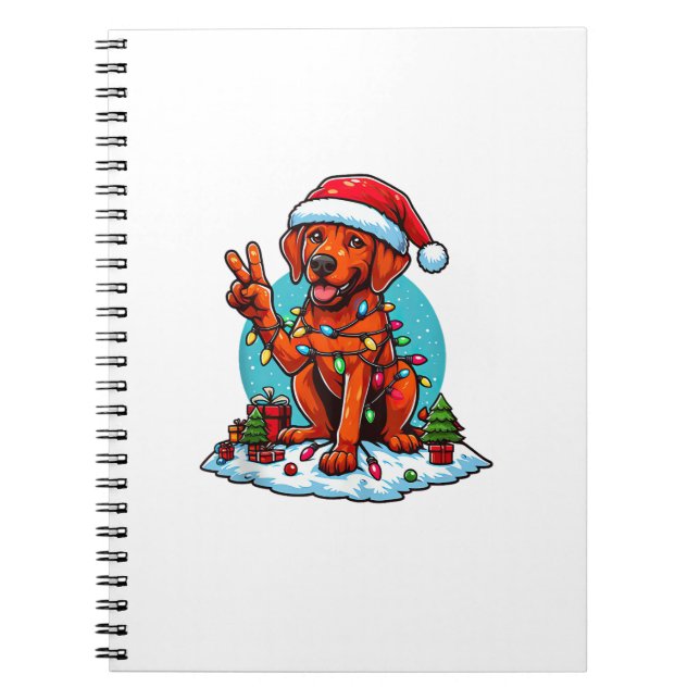 Cuaderno Navidades Ridgeback De La Mano De La Paz Encenden  (Frente)