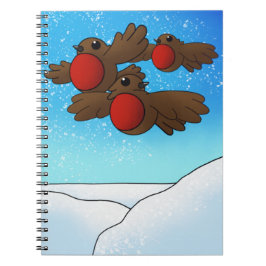 Cuaderno Navidades Robin Birds