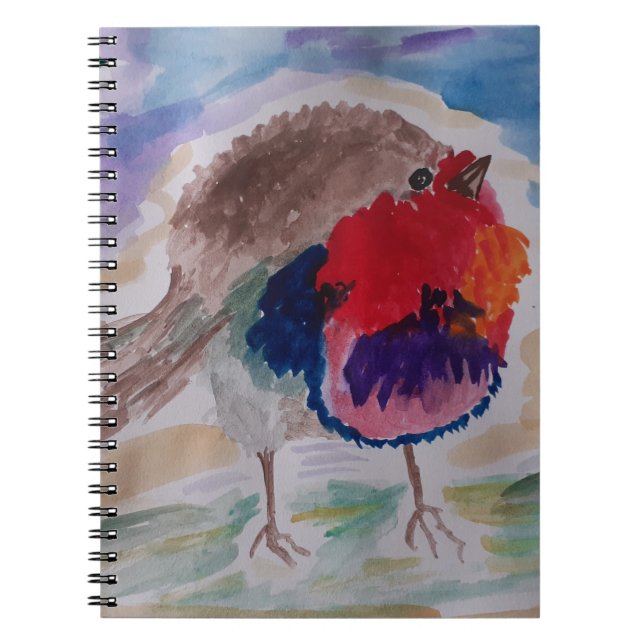 Cuaderno Navidades Robin Spiral Notebook (Frente)
