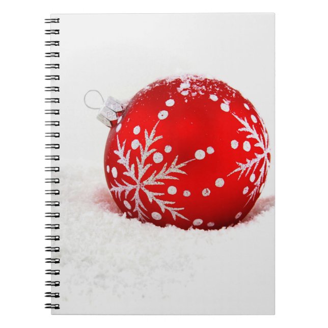Cuaderno Navidades Rojos Pelean Con Snowflake (Frente)