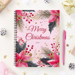 Cuaderno Navidades rosados Verdor Cute Girly Holiday
