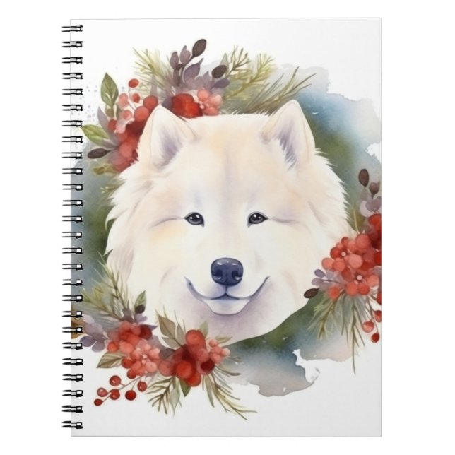 Cuaderno Navidades Samoys Wreath Festive Pup (Frente)