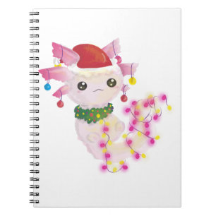 Cuaderno navidades santa axolotl