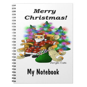 Cuaderno Navidades Santa Cat