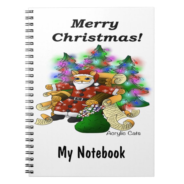 Cuaderno Navidades Santa Cat (Frente)