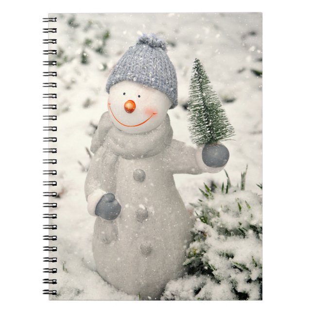 Cuaderno Navidades se divierten con Snowman sonriente (Frente)