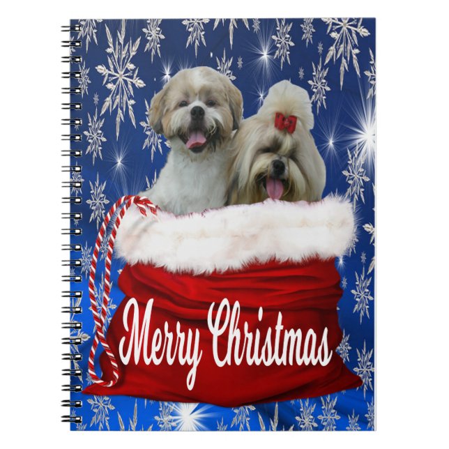 Cuaderno Navidades Shih Tzu (Frente)