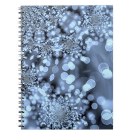 Cuaderno Navidades Silvery Blue Snowflake