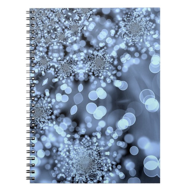 Cuaderno Navidades Silvery Blue Snowflake (Frente)