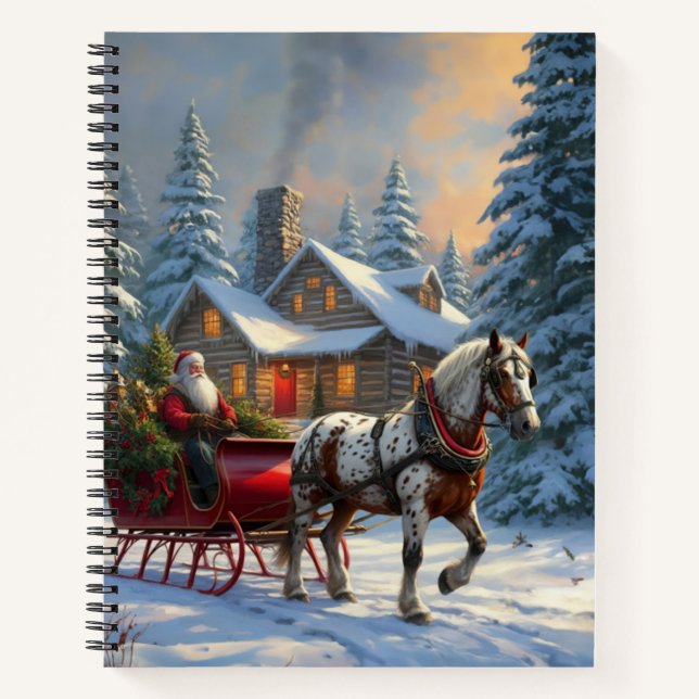 Cuaderno Navidades Sleigh Santa (Anverso)