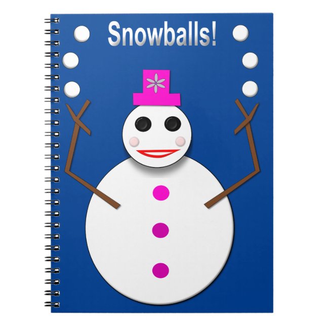 Cuaderno Navidades Snowlady Juggys Nieves Graciosa (Frente)