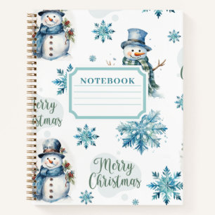 Cuaderno Navidades Snowman