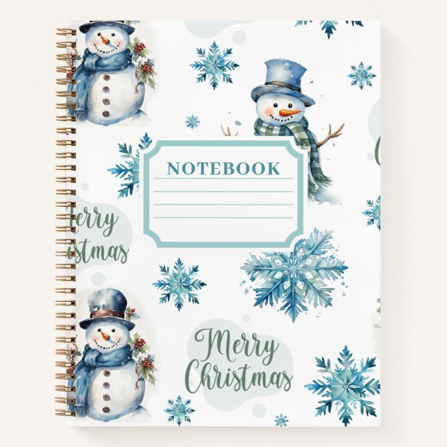 Cuaderno Navidades Snowman (Anverso)