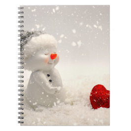 Cuaderno Navidades Snowman con amor desgarrador