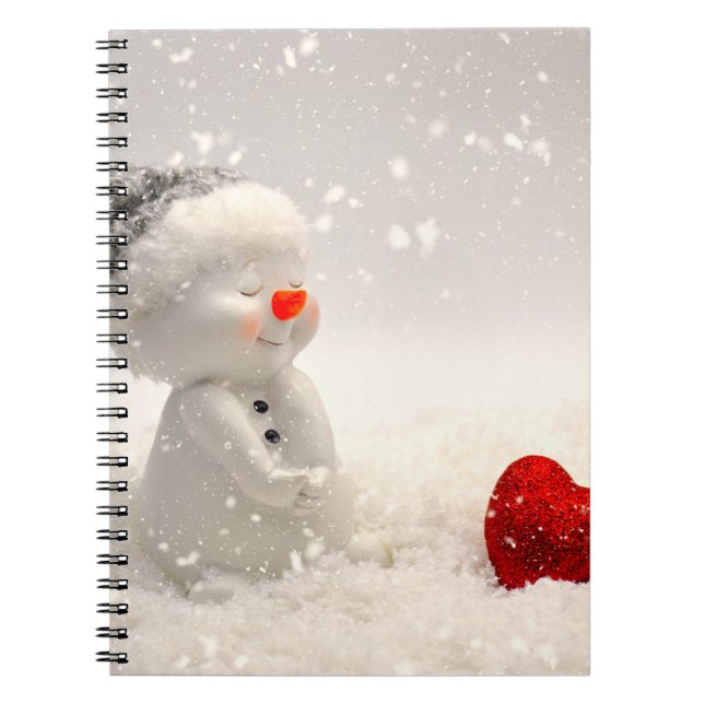 Cuaderno Navidades Snowman con amor desgarrador (Frente)