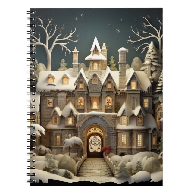 Cuaderno Navidades Snowy Manor Storybook Wonderland (Frente)