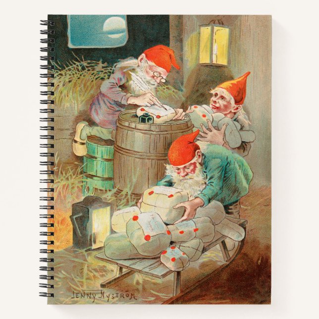 Cuaderno Navidades suecos Santa (por Jenny Nyström) (Anverso)