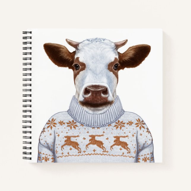 Cuaderno Navidades Sweater Cow (Anverso)