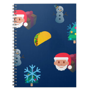 Cuaderno navidades taco emoji
