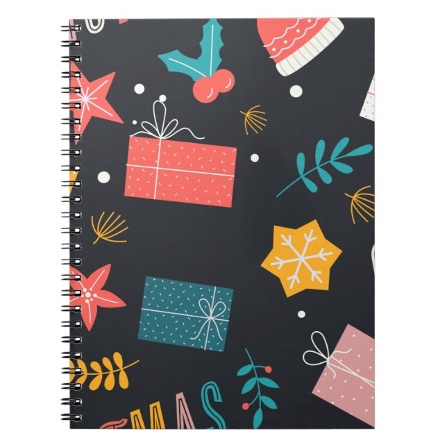 Cuaderno Navidades temática festivo regalo de temporada (Frente)