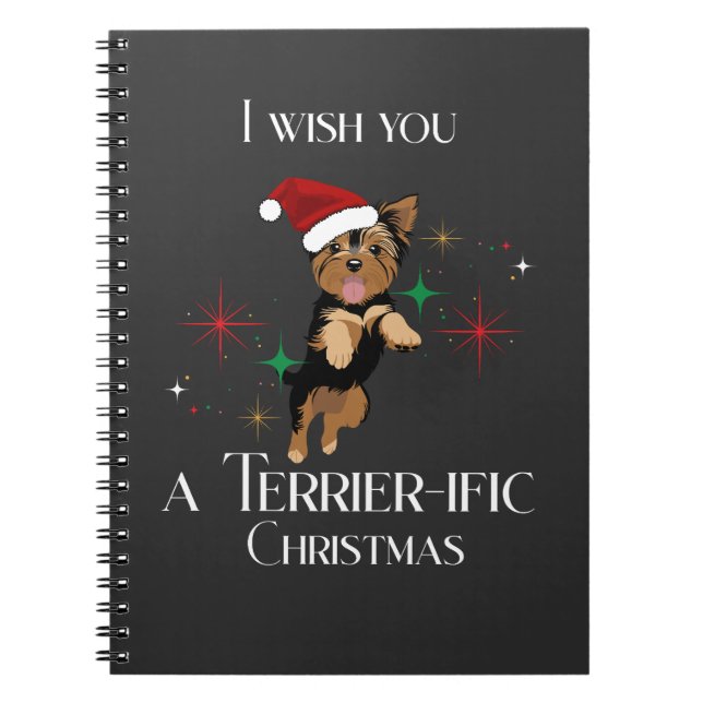 Cuaderno Navidades terribles adoran diversión de perro (Frente)