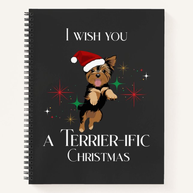 Cuaderno Navidades terribles adoran diversión de perro (Anverso)