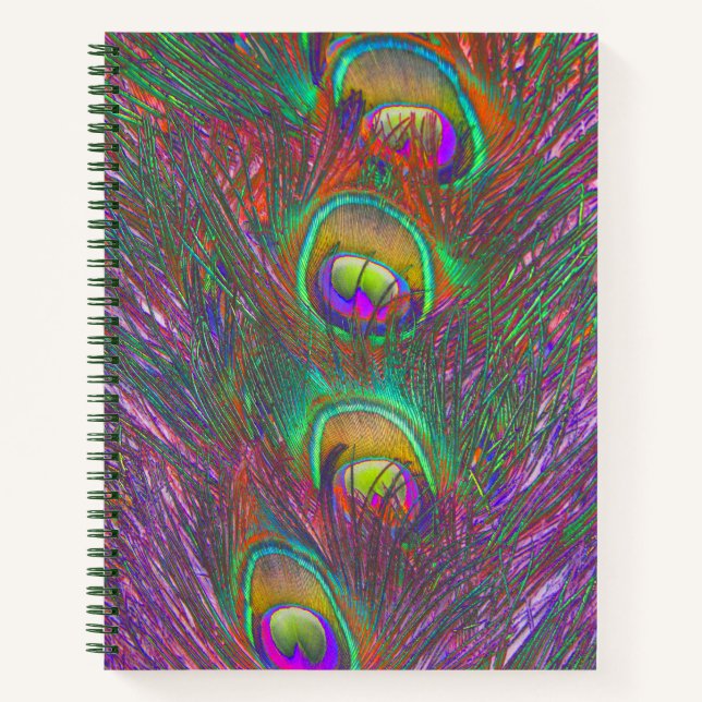 Cuaderno Navidades Tinsel Peacock Feathers (Anverso)