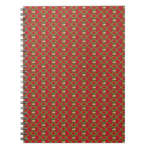 Cuaderno Navidades tradicionales campanas de jingle rojas y
