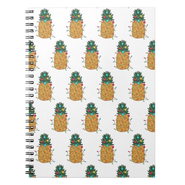 Cuaderno Navidades tropicales piña (Frente)