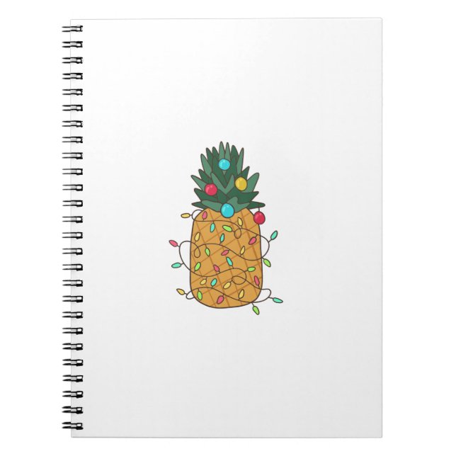 Cuaderno Navidades tropicales piña (Frente)