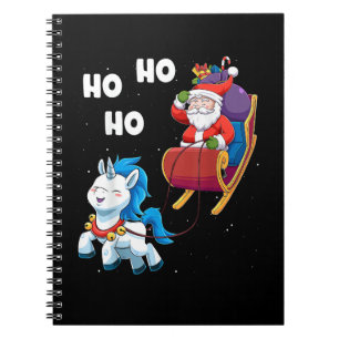 Cuaderno Navidades unicornio navidad mágica navidad Santa C