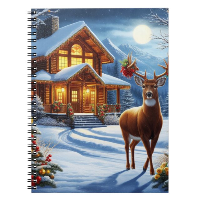 Cuaderno Navidades/Winter Deer Lodge (Frente)