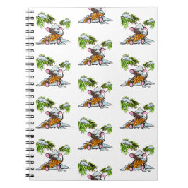 Cuaderno Navidades y ratón de Año Nuevo con cono