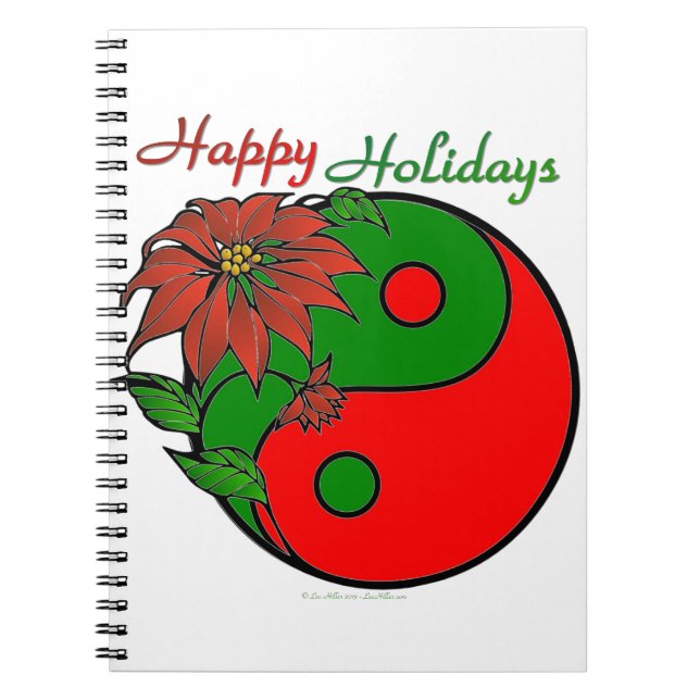 Cuaderno Navidades Yin Yang Poinsettia (Frente)