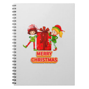 Cuaderno Navideño Alegre y Brillante 2026 Navidad- Colorido