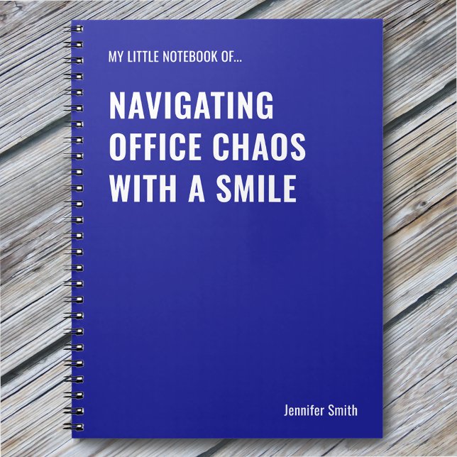 Cuaderno Navigating Office Chaos Funny Quote (Subido por el creador)