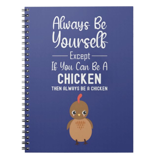 Cuaderno Navy Blue Cute Gifts For Chicken Lovers For Kids (Frente)