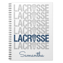 Navy Blue Distressed Lacrosse Word