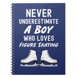 Cuaderno Navy Blue Figure Skating Gifts For Baby Boys Kids