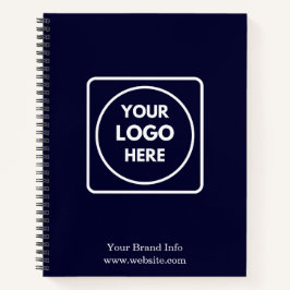 Cuaderno Navy Minimalista | Logotipo Corporativo Empresaria